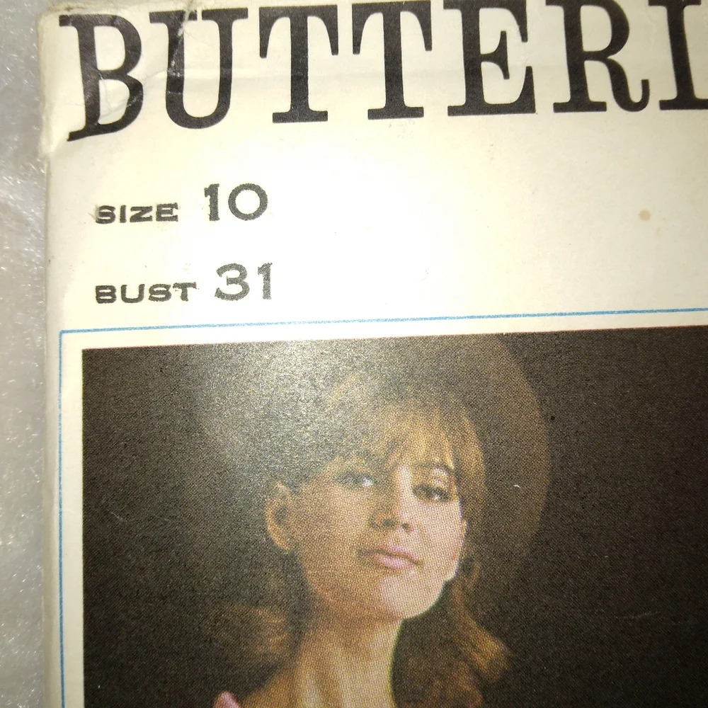 BUTTERICK 3362 sz 10 Vintage Misses One Piece Dress 1960s